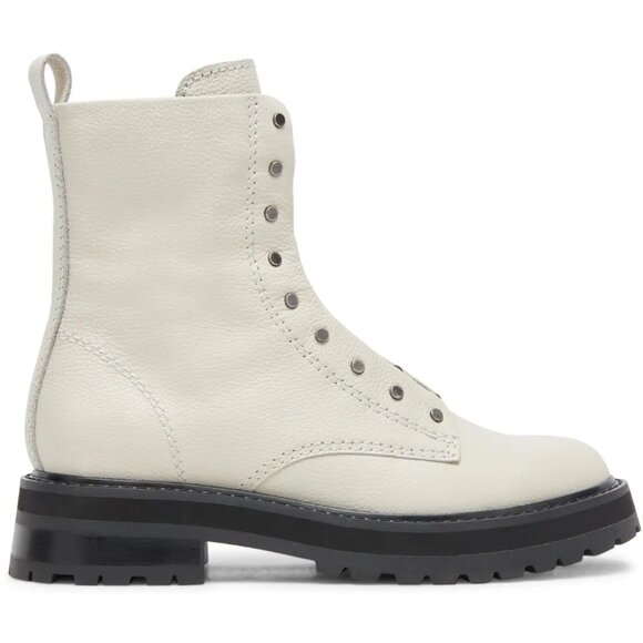 NEW DOLCE VITA Leather Ranier Booties in off white for women 925 4t2 - Picture 1 of 7
